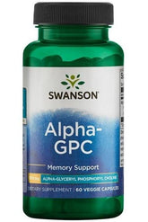Swanson - Alpha-GPC Alpha GlyceroPhosphoCholine, 300mg - 60 vcaps - Nutri.se